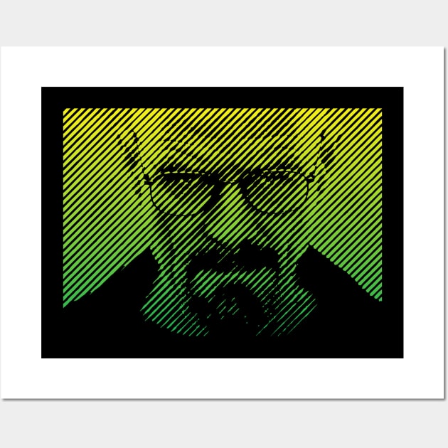 Walter White Breaking Bad halftone style Wall Art by Aldyz